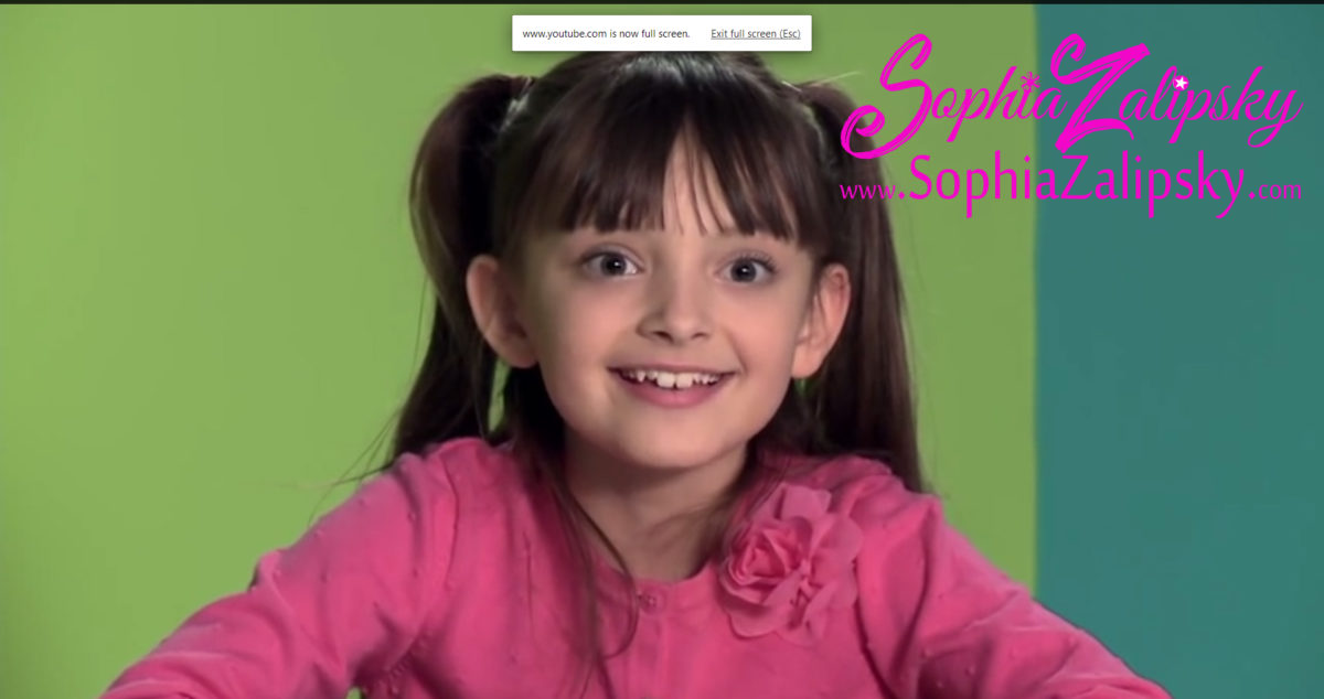 Sophia Zalipsky in FiLip Commercial