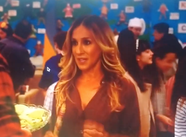 Sophia Zalipsky as student at family multicultural night in Divorce episode 202